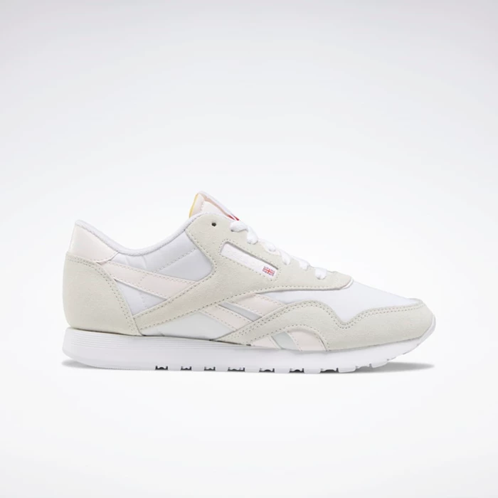 Classics Reebok Classic Nylon Damske White/Pink | ILFBZC431