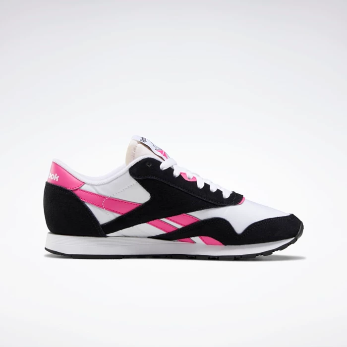 Classics Reebok Classic Nylon Damske White/Black/Pink | PILARW215