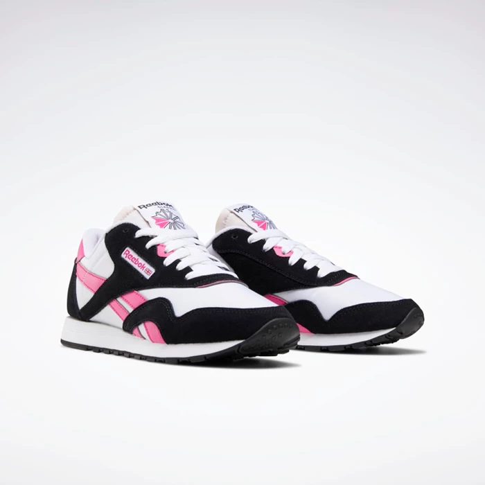 Classics Reebok Classic Nylon Damske White/Black/Pink | PILARW215