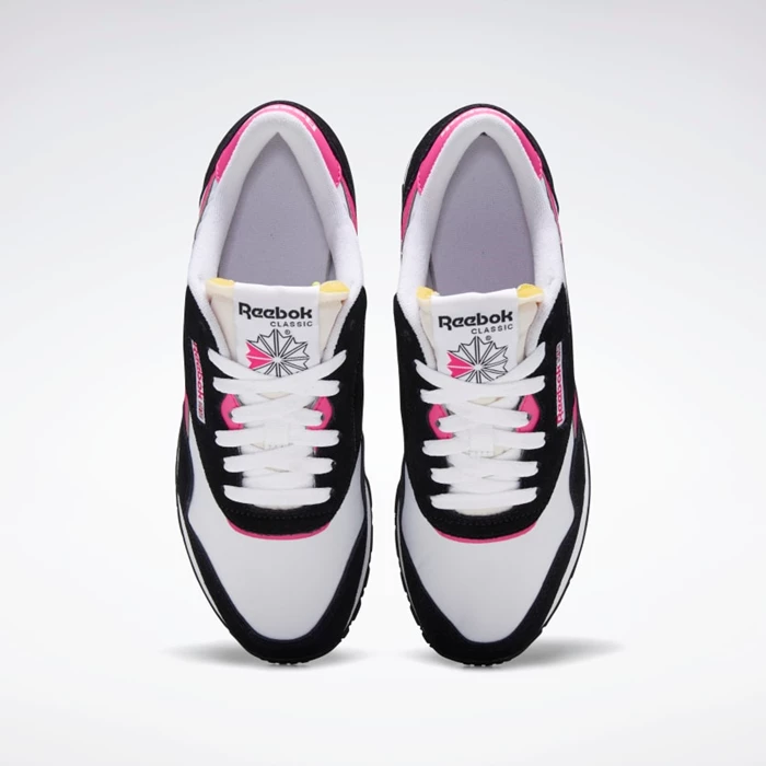 Classics Reebok Classic Nylon Damske White/Black/Pink | PILARW215