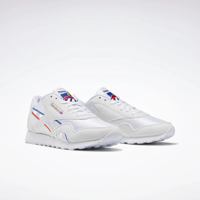 Classics Reebok Classic Nylon Damske White/Red/Blue | SOTCXN795