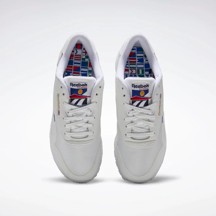 Classics Reebok Classic Nylon Damske White/Red/Blue | SOTCXN795