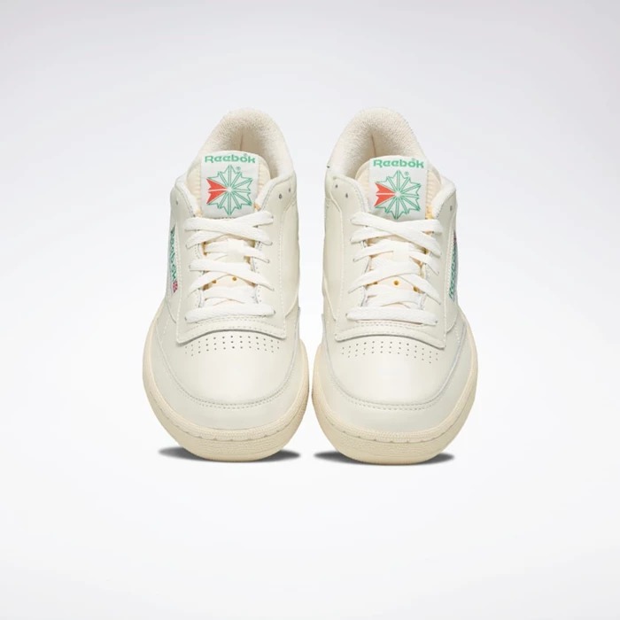 Classics Reebok Club C 1985 TV Damske White/Green | CPHYDX869