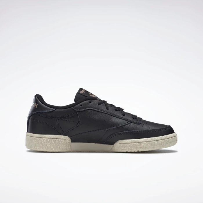 Classics Reebok Club C 85 Damske Black/Rose Gold/White | TCNYLZ546