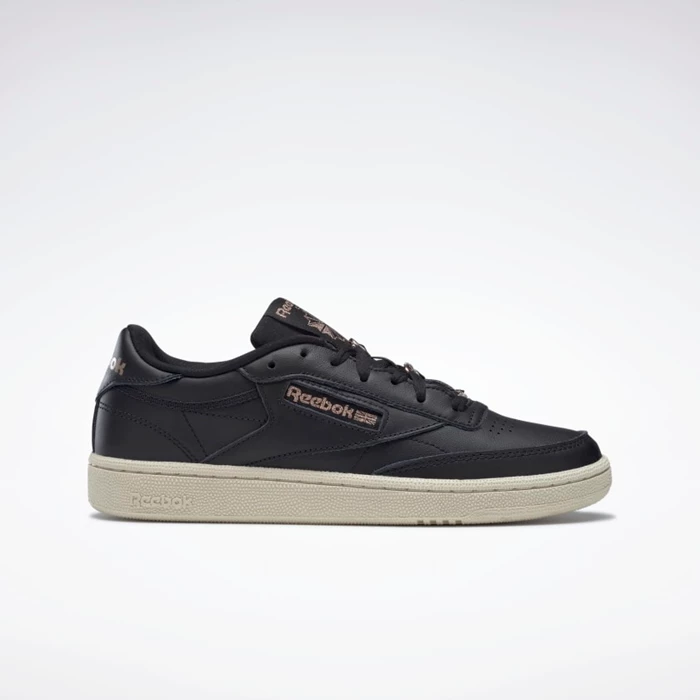 Classics Reebok Club C 85 Damske Black/Rose Gold/White | TCNYLZ546