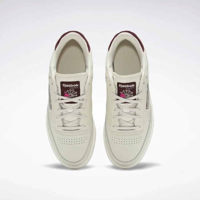 Classics Reebok Club C 85 Damske Bordove | FMSLRI360