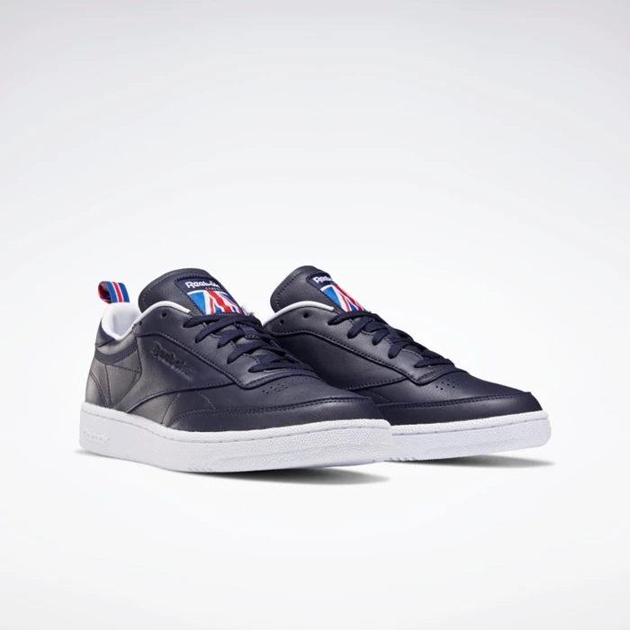 Classics Reebok Club C 85 Damske Navy/White/Red | BEFHQV923