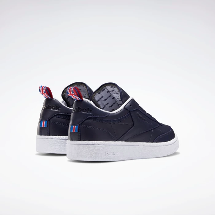 Classics Reebok Club C 85 Damske Navy/White/Red | BEFHQV923