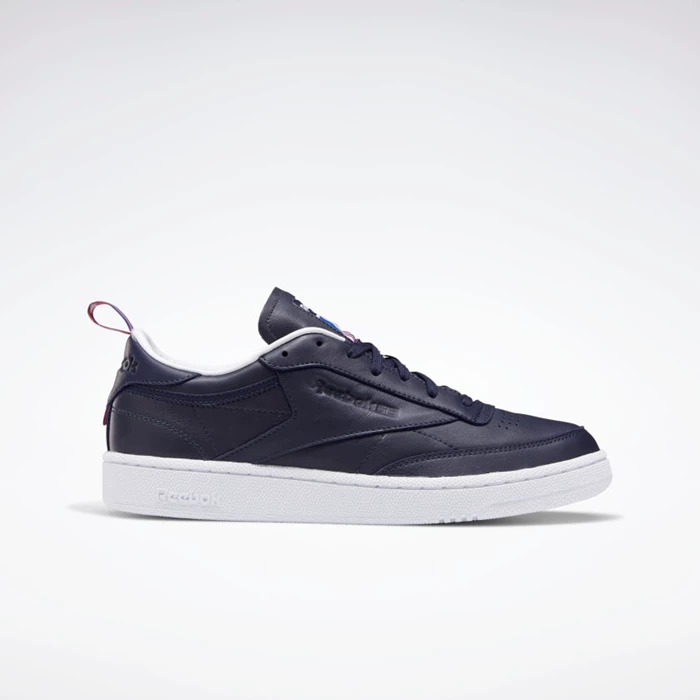 Classics Reebok Club C 85 Damske Navy/White/Red | BEFHQV923