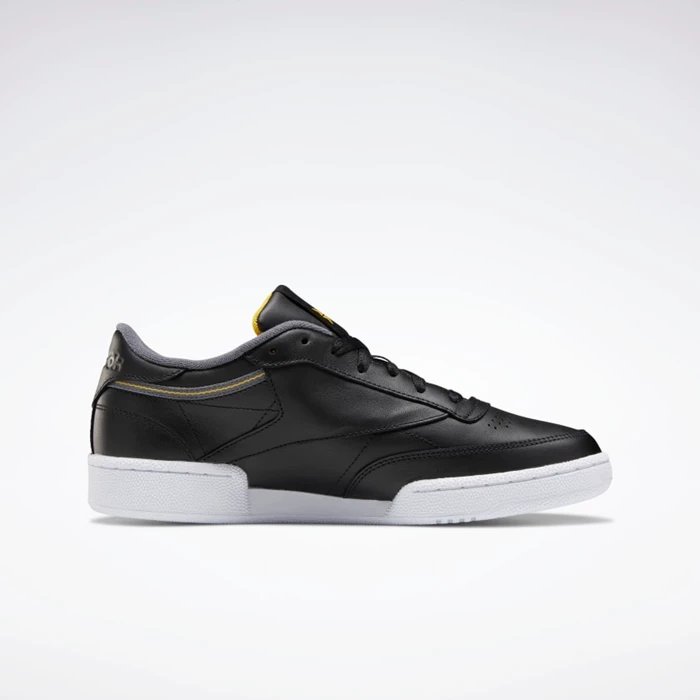 Classics Reebok Club C 85 Panske Black/Grey/Gold | YZFCOK798