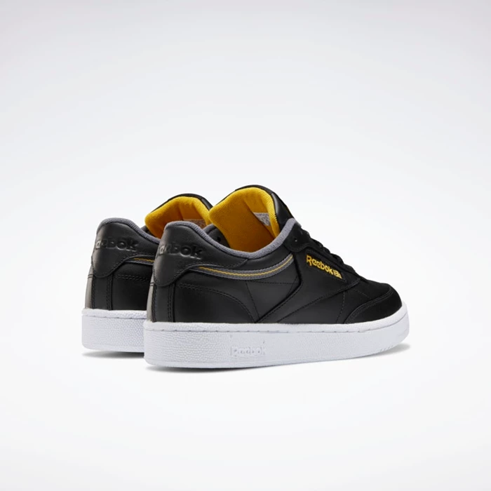 Classics Reebok Club C 85 Panske Black/Grey/Gold | YZFCOK798