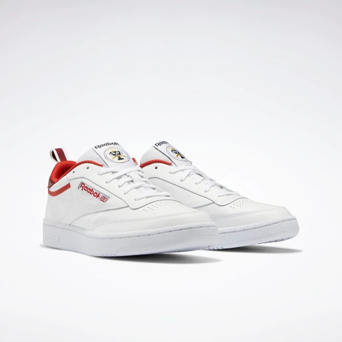 Classics Reebok Club C 85 Panske Red/White | KFUXWB468