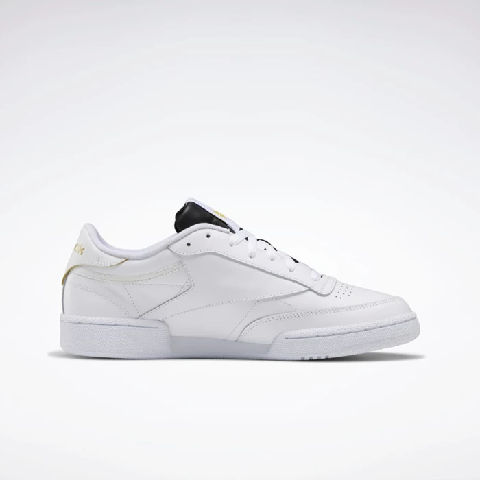 Classics Reebok Club C 85 Panske White/Black/Gold | ESHBCI965