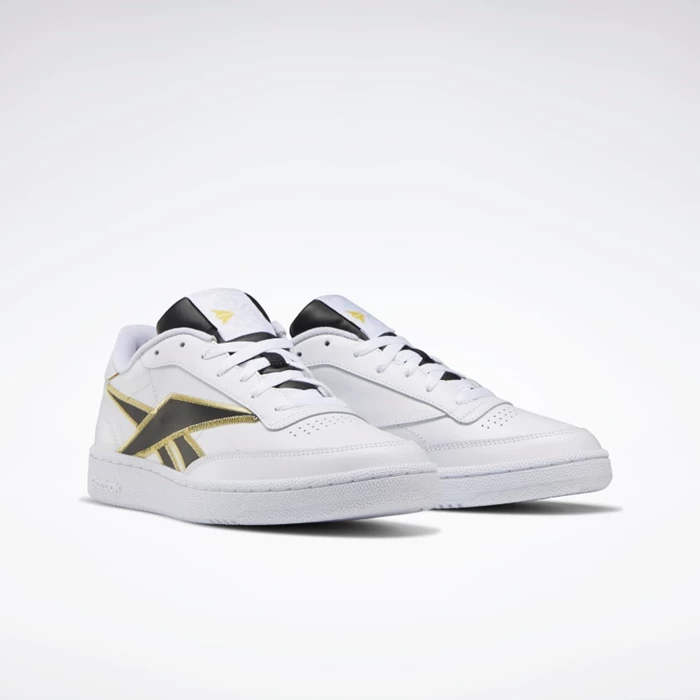 Classics Reebok Club C 85 Panske White/Black/Gold | ESHBCI965