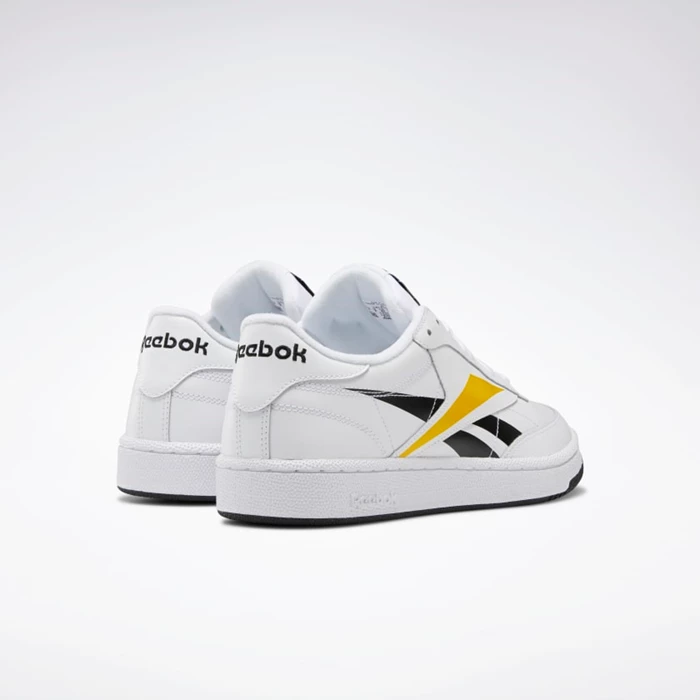 Classics Reebok Club C 85 Panske White/Black/Yellow | XTMYGO486