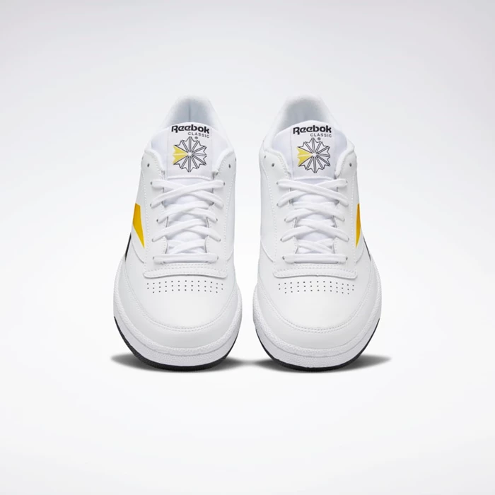 Classics Reebok Club C 85 Panske White/Black/Yellow | XTMYGO486