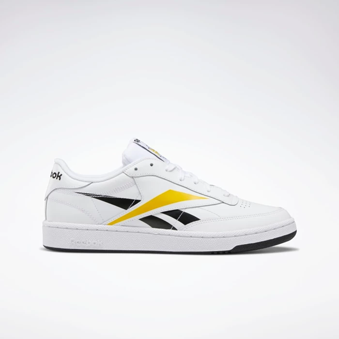 Classics Reebok Club C 85 Panske White/Black/Yellow | XTMYGO486