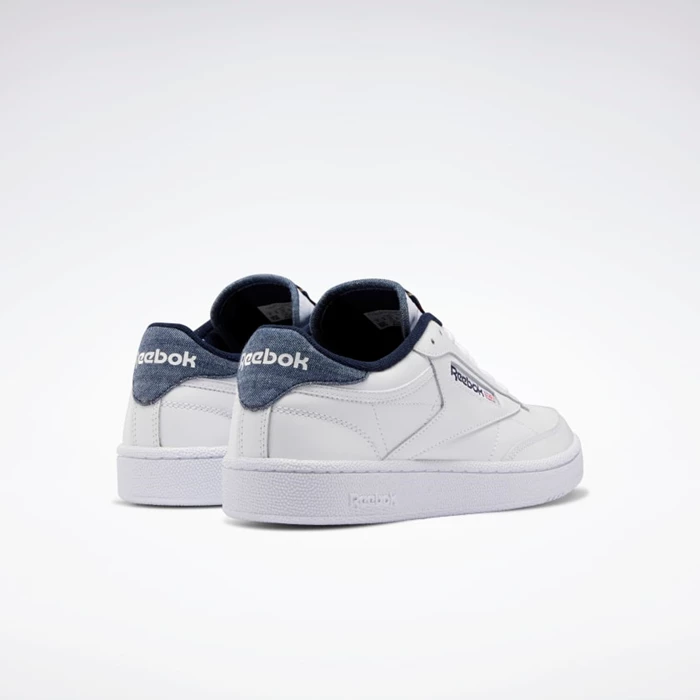 Classics Reebok Club C 85 Panske White/Navy/White | AKHSBQ605