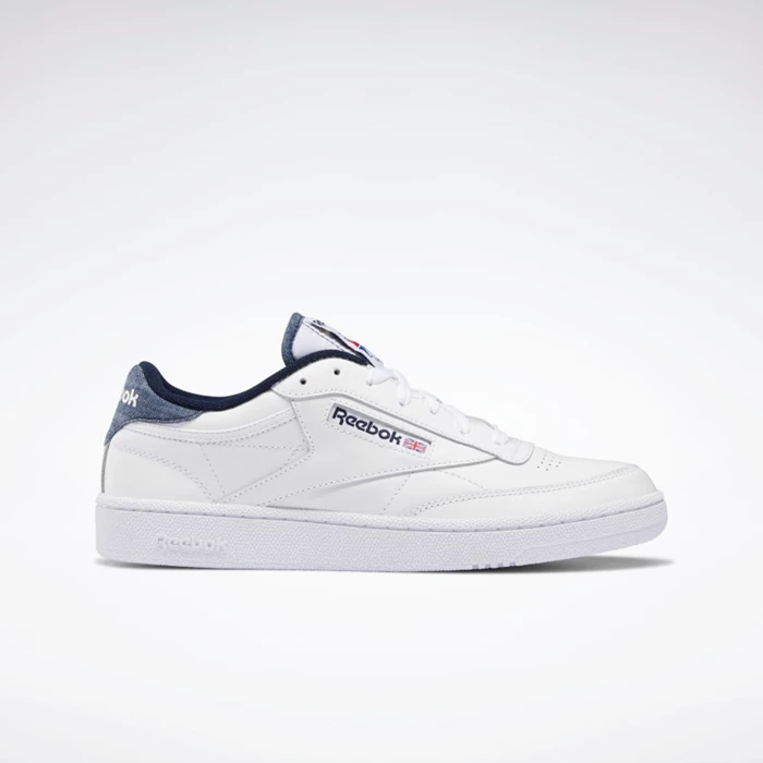 Classics Reebok Club C 85 Panske White/Navy/White | AKHSBQ605