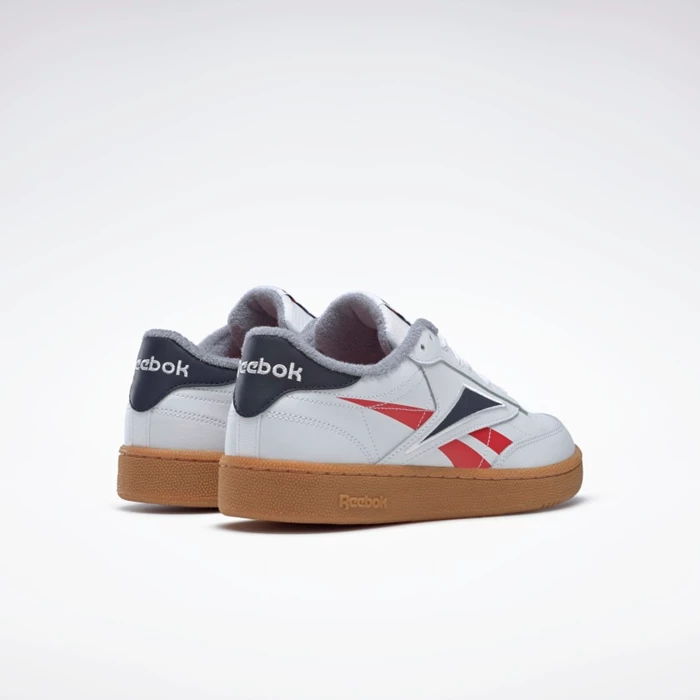 Classics Reebok Club C 85 Panske White/Red/Navy | CAUHDX917