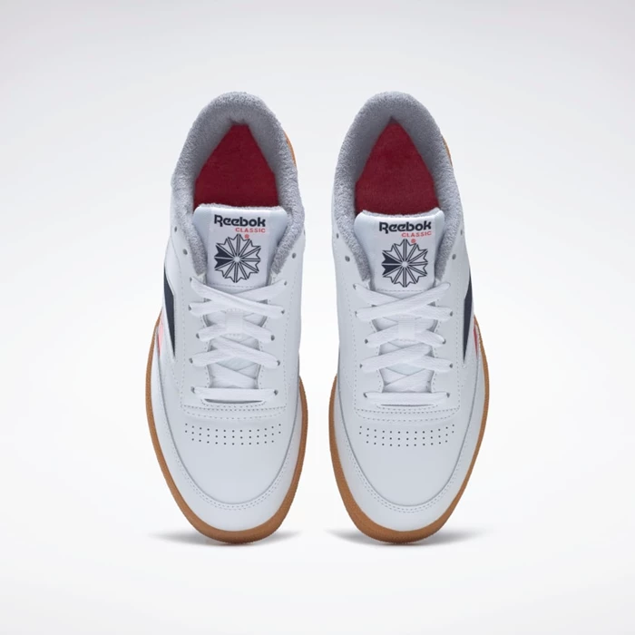 Classics Reebok Club C 85 Panske White/Red/Navy | CAUHDX917