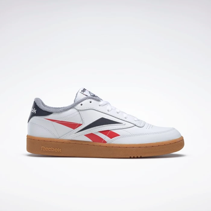 Classics Reebok Club C 85 Panske White/Red/Navy | CAUHDX917