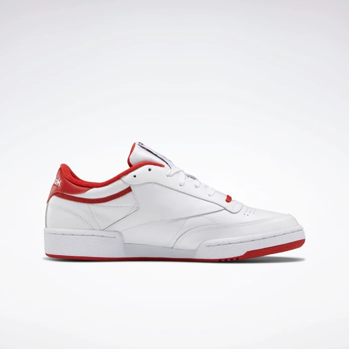 Classics Reebok Club C 85 Panske White/Red/Black | EXIMKH539