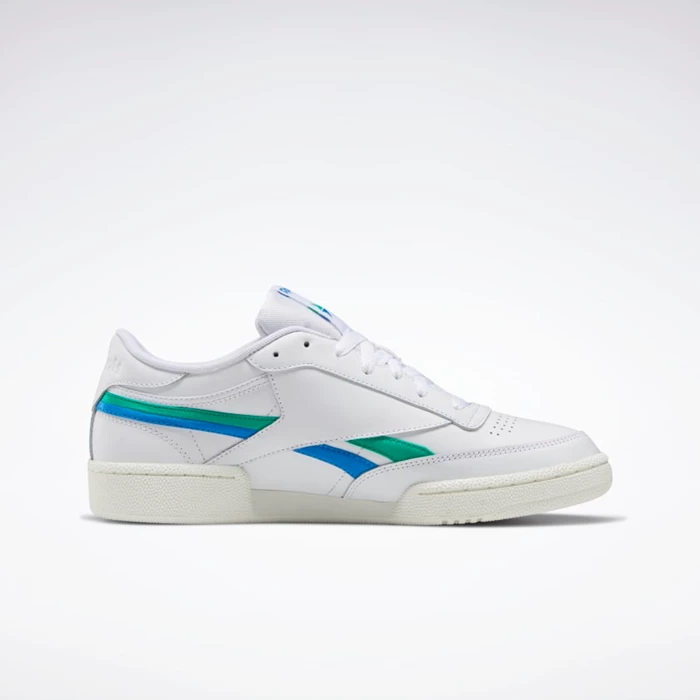 Classics Reebok Club C Revenge Damske White/Blue/Green | XBPJCY604