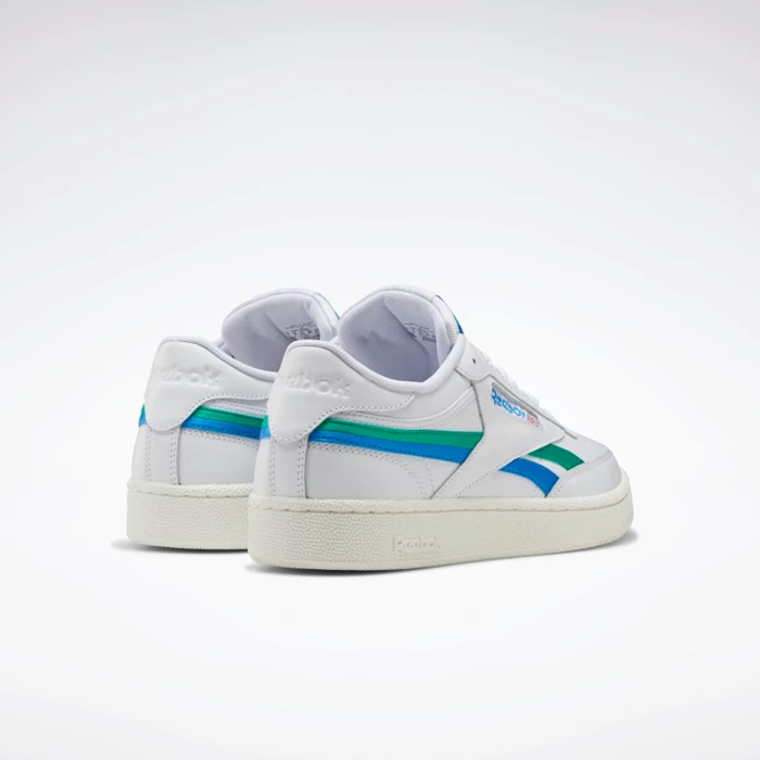 Classics Reebok Club C Revenge Damske White/Blue/Green | XBPJCY604