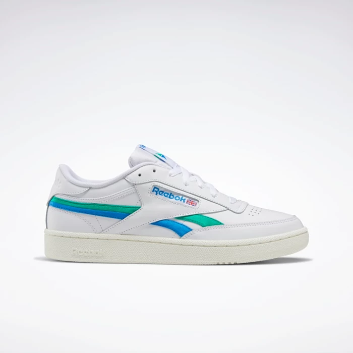 Classics Reebok Club C Revenge Damske White/Blue/Green | XBPJCY604