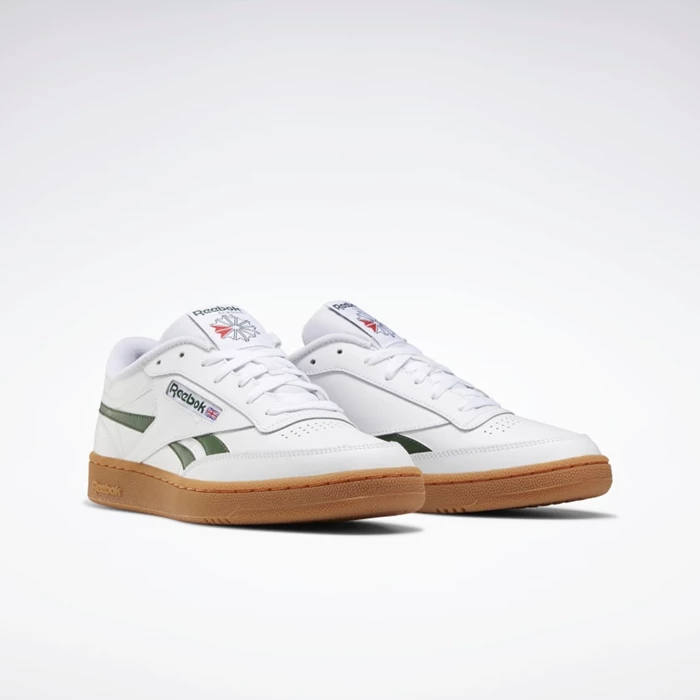 Classics Reebok Club C Revenge Panske White/Green | YKGFXP769