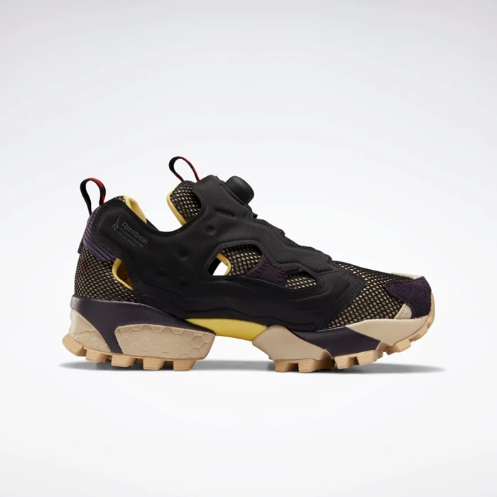 Classics Reebok InstaPump Fury Trailove Panske Black/Grey/Yellow | FQVNHY954