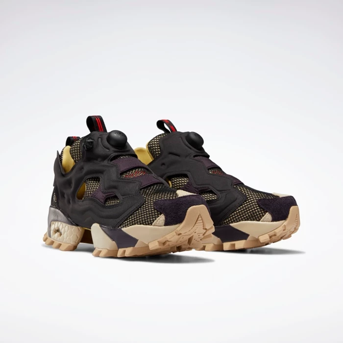 Classics Reebok InstaPump Fury Trailove Panske Black/Grey/Yellow | FQVNHY954