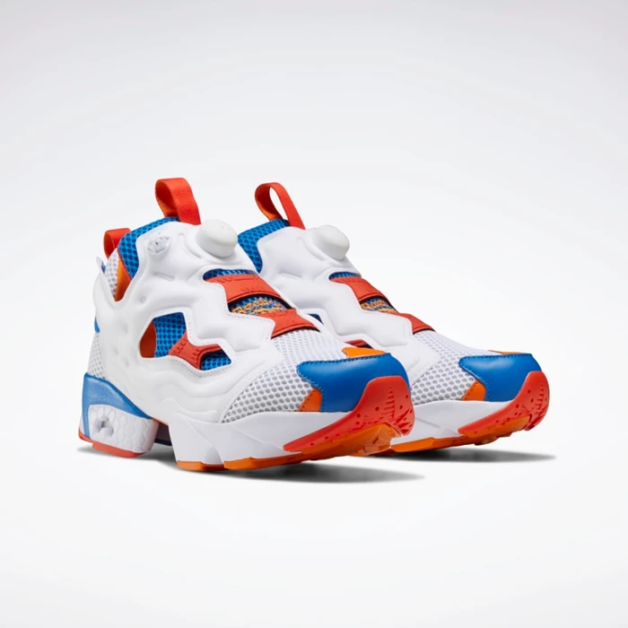 Classics Reebok Instapump Fury OG Damske White/Blue/Orange | DWZVTL039