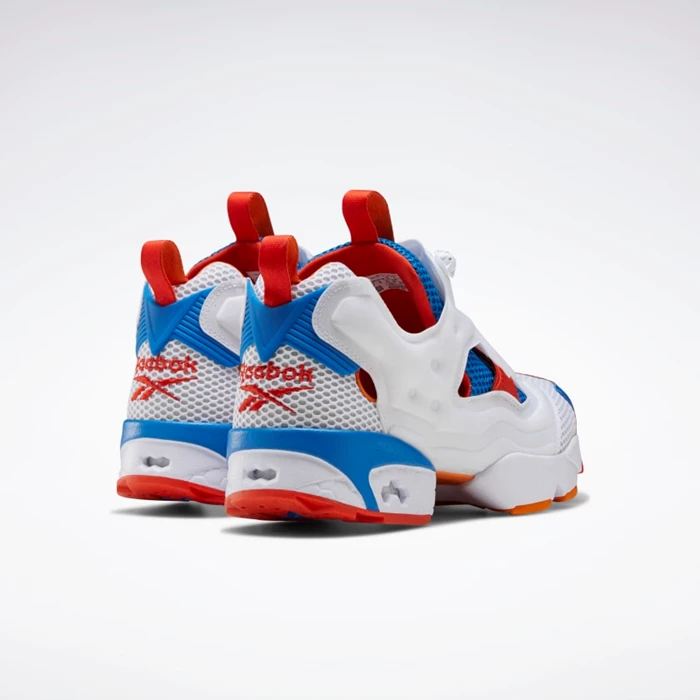 Classics Reebok Instapump Fury OG Damske White/Blue/Orange | DWZVTL039