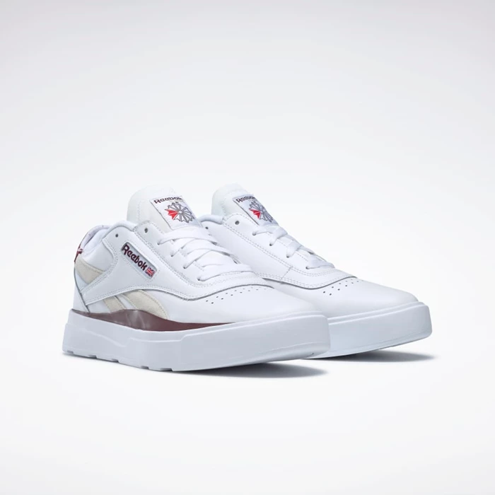 Classics Reebok Legacy Court Damske White/Burgundy/White | OAIYRP150