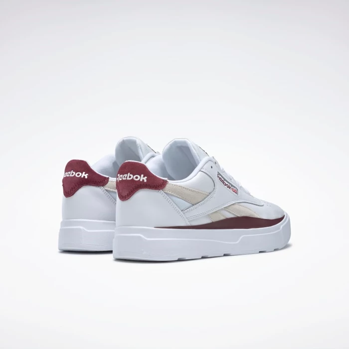 Classics Reebok Legacy Court Damske White/Burgundy/White | OAIYRP150