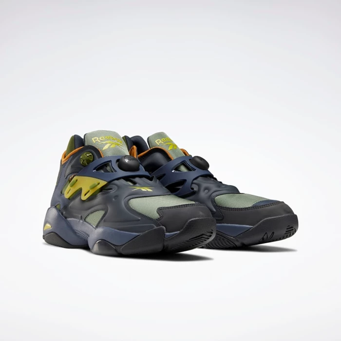 Classics Reebok Pump Court Damske Grey/Indigo/Green | STPWUC370