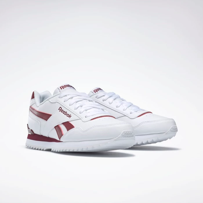 Classics Reebok Royal Glide Panske White/Burgundy | JBDRSQ296