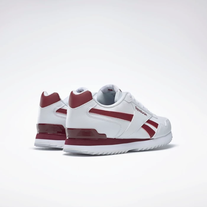 Classics Reebok Royal Glide Panske White/Burgundy | JBDRSQ296