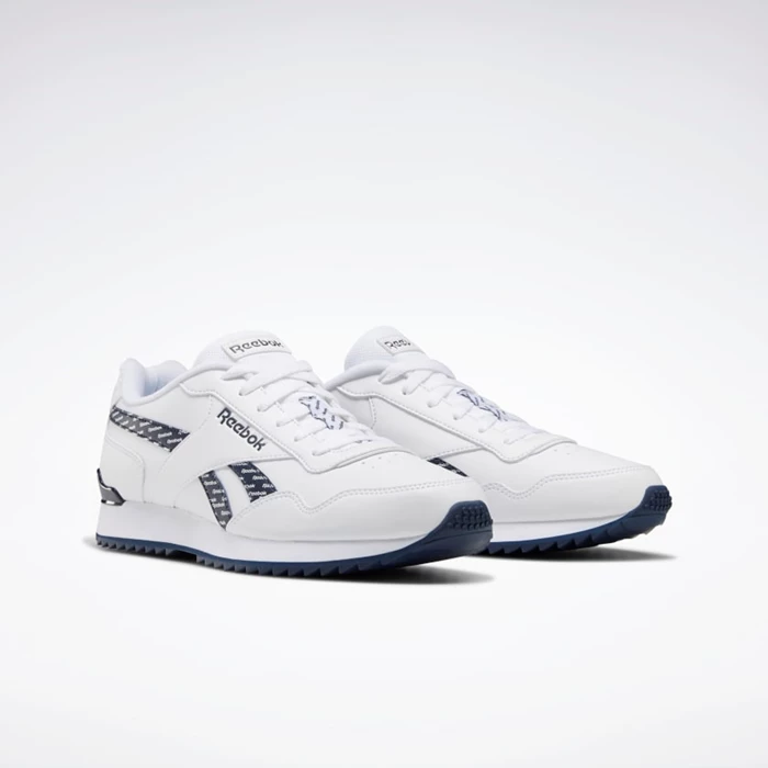 Classics Reebok Royal Glide Ripple Clip Panske White/Navy | MUOGZE195