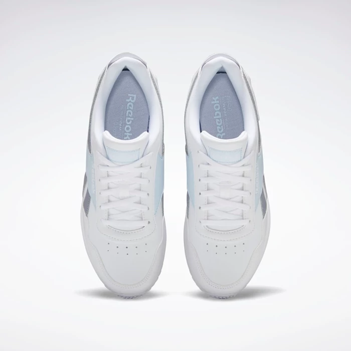 Classics Reebok Royal Glide Ripple Clip Damske White/Grey/Blue | OFUBGP524