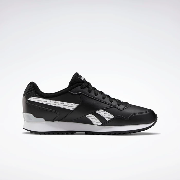 Classics Reebok Royal Glide Ripple Clip Panske Black/White/Grey | WHBRVX718