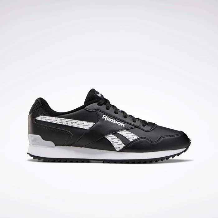 Classics Reebok Royal Glide Ripple Clip Panske Black/White/Grey | WHBRVX718