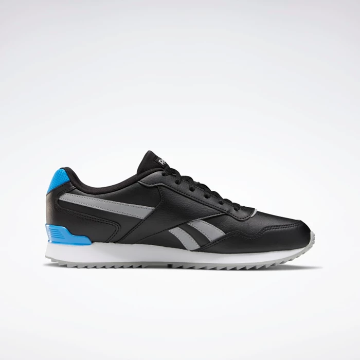 Classics Reebok Royal Glide Ripple Clip Panske Black/Grey/Blue | ZRIVQX168