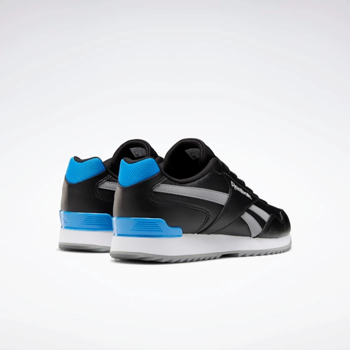 Classics Reebok Royal Glide Ripple Clip Panske Black/Grey/Blue | ZRIVQX168