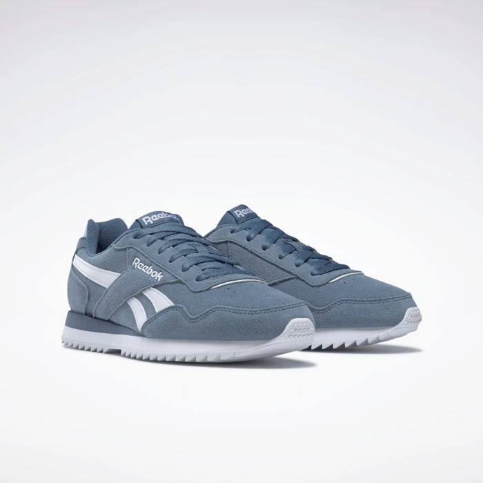 Classics Reebok Royal Glide Ripple Panske Blue/White | BTZWPE187