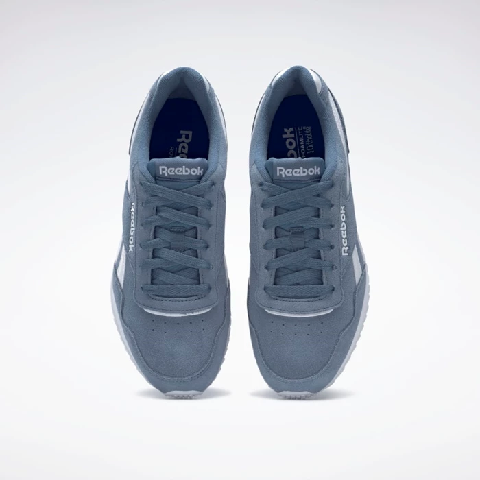 Classics Reebok Royal Glide Ripple Panske Blue/White | BTZWPE187