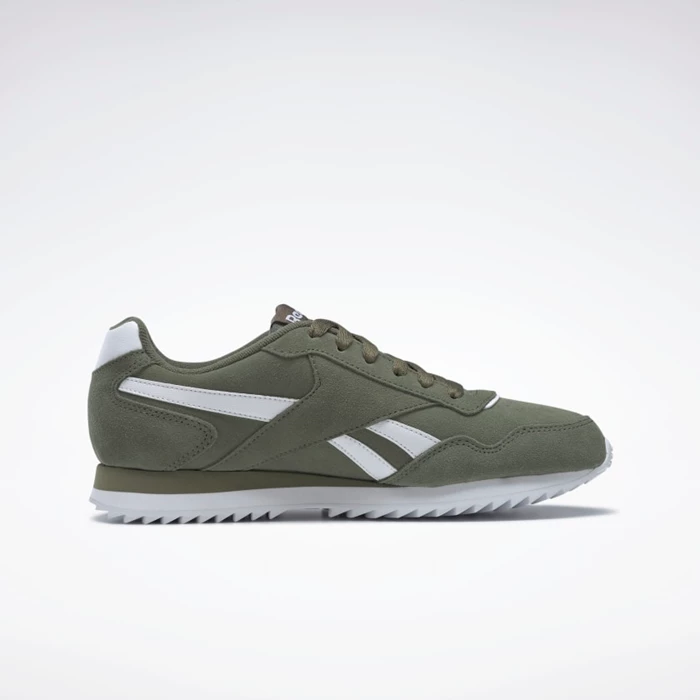 Classics Reebok Royal Glide Ripple Panske Green/White | DRKEVU137