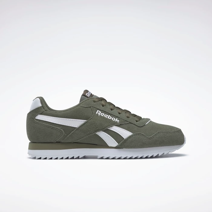 Classics Reebok Royal Glide Ripple Panske Green/White | DRKEVU137